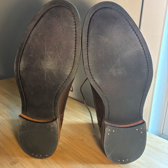 Beckett Simonon Dowler Boots Size 12 Brown Leather Lace Up Combat Cap Toe - Picture 2 of 7